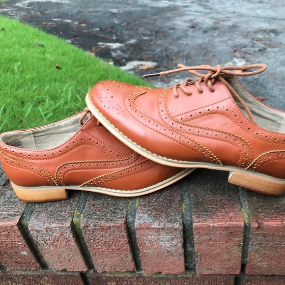 Men’s dress shoes 8 1/2 size -Brown by wanted - Picture 9 of 12